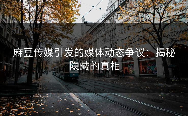 麻豆传媒引发的媒体动态争议：揭秘隐藏的真相  第1张