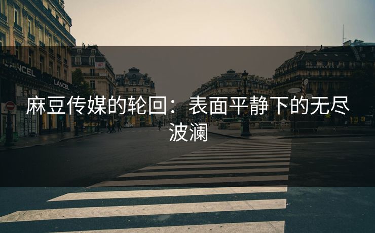 麻豆传媒的轮回：表面平静下的无尽波澜  第1张